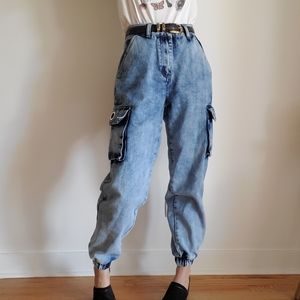 Soft Cargo Denim Jogger Jeans
